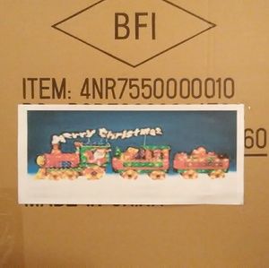 INDOOR/OUTDOOR CHRISTMAS TRAIN WITH MULTI COLOURED